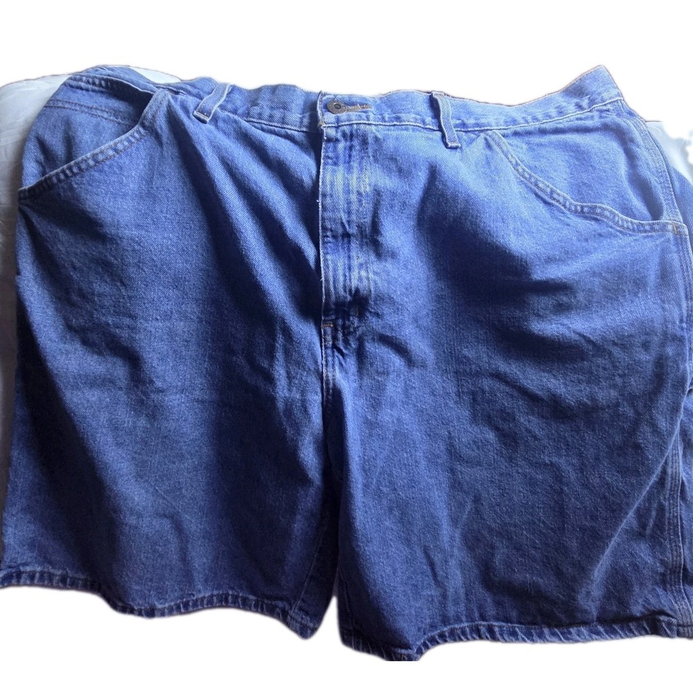 Vintage Glory Carpenter Denim Shorts‎ Mens Size 40 Blue Utility Workwear Relaxed